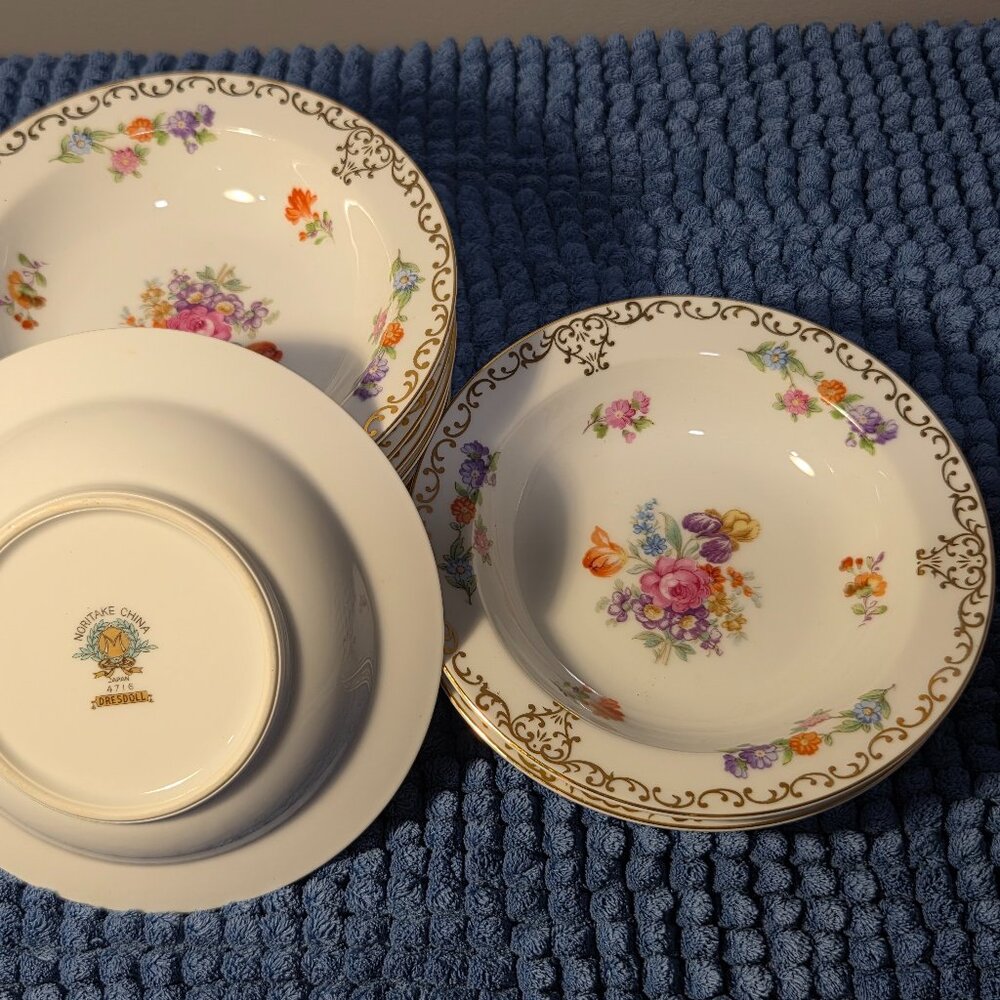 Noritake China Dresdoll 4716, Rim Fruit/Dessert Bowl